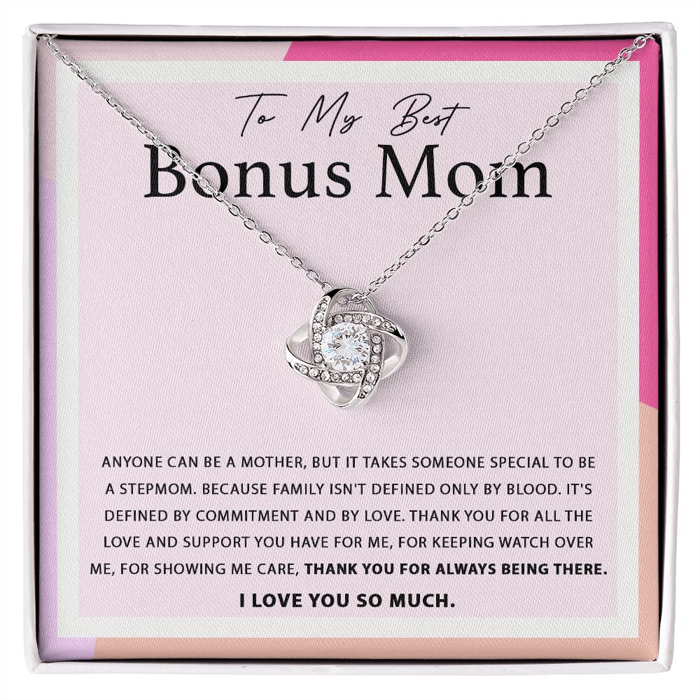For Always Being There - Love Knot Necklace For Bonus Mom