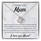 Strength Of My Life - Love Knot Necklace For Mum