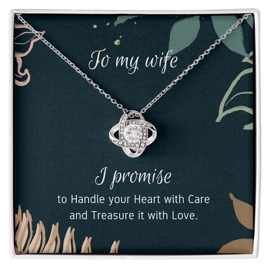 I Promise - Love Knot Necklace For Wife
