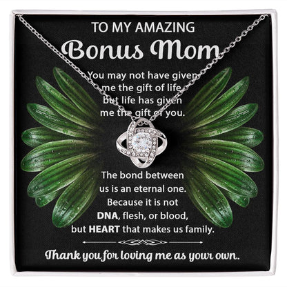 Eternal Bond - Love Knot Necklace For Bonus Mom