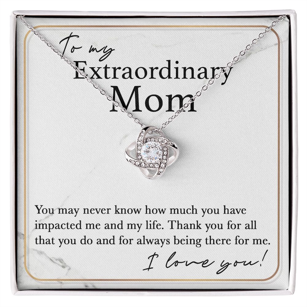 Always There For Me - Love Knot Necklace For Mom