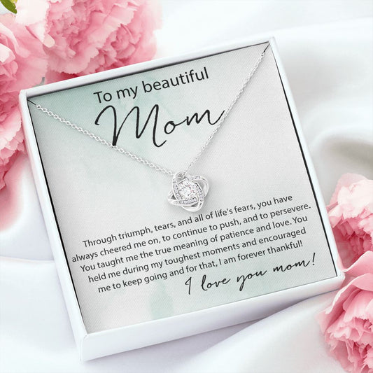 Patience And Love - Love Knot Necklace For Mom