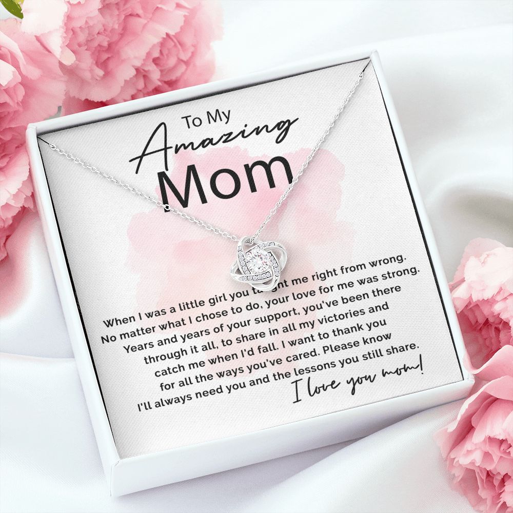 All The Ways You've Cared - Love Knot Necklace For Mom