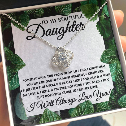 My Love & Light - Love Knot Necklace For Daughter