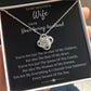 Beat Of My Heart - Love Knot Necklace For Wife
