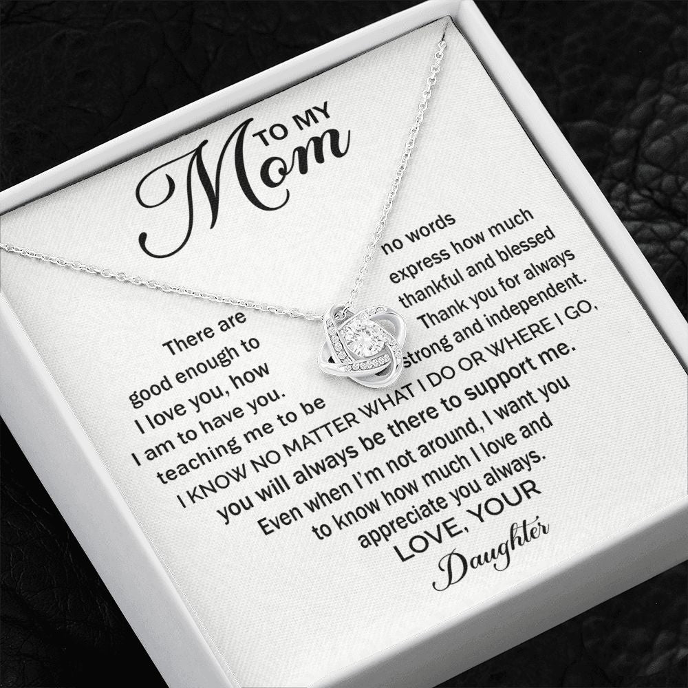 Appreciate You Always - Love Knot Necklace For Mom