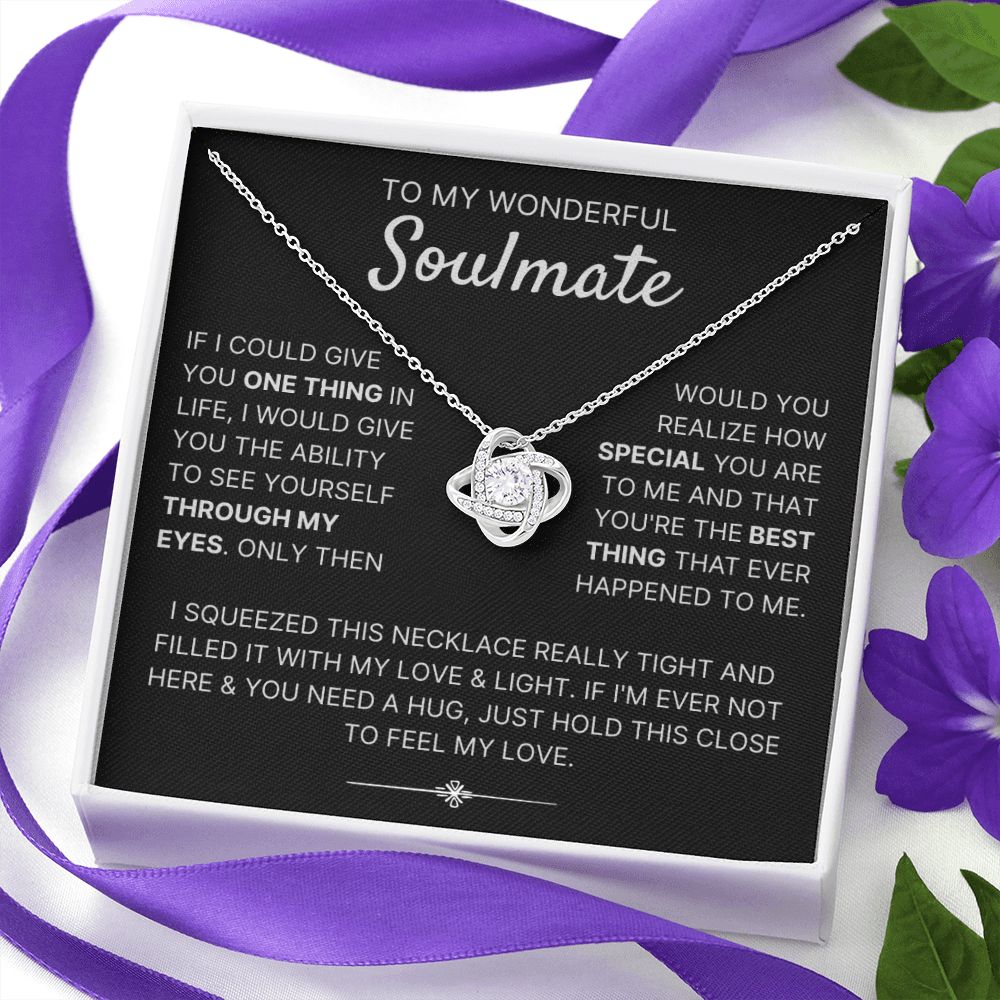 Through My Eyes - Love Knot Necklace For Soulmate