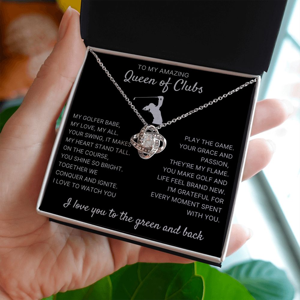 Every Moment Spent With You - Love Knot Necklace For Lady Golfer