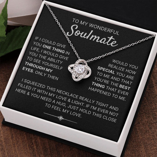 Through My Eyes - Love Knot Necklace For Soulmate
