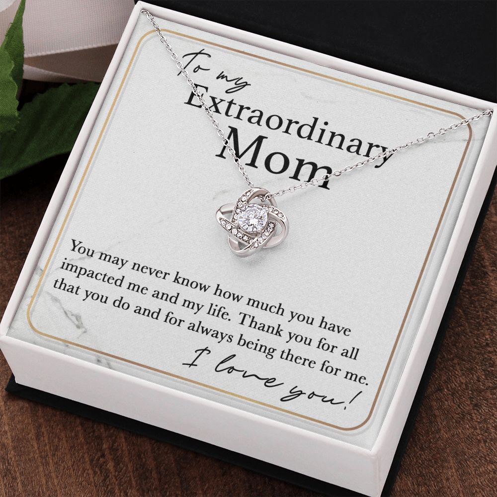 Always There For Me - Love Knot Necklace For Mom