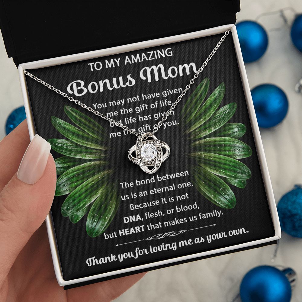 Eternal Bond - Love Knot Necklace For Bonus Mom