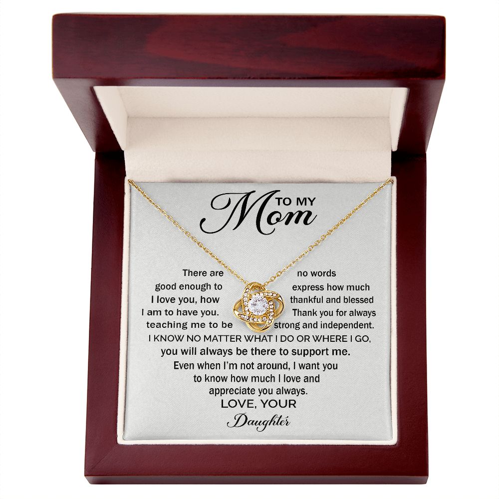 Appreciate You Always - Love Knot Necklace For Mom