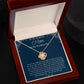 To My Beautiful Mom On My Wedding Day - Love Knot Pendant Necklace