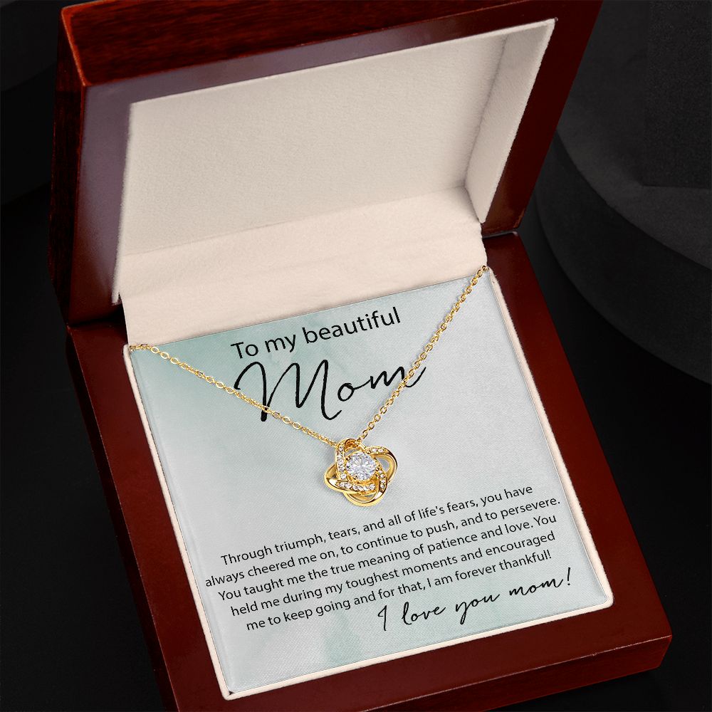 Patience And Love - Love Knot Necklace For Mom