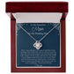 To My Beautiful Mom On My Wedding Day - Love Knot Pendant Necklace