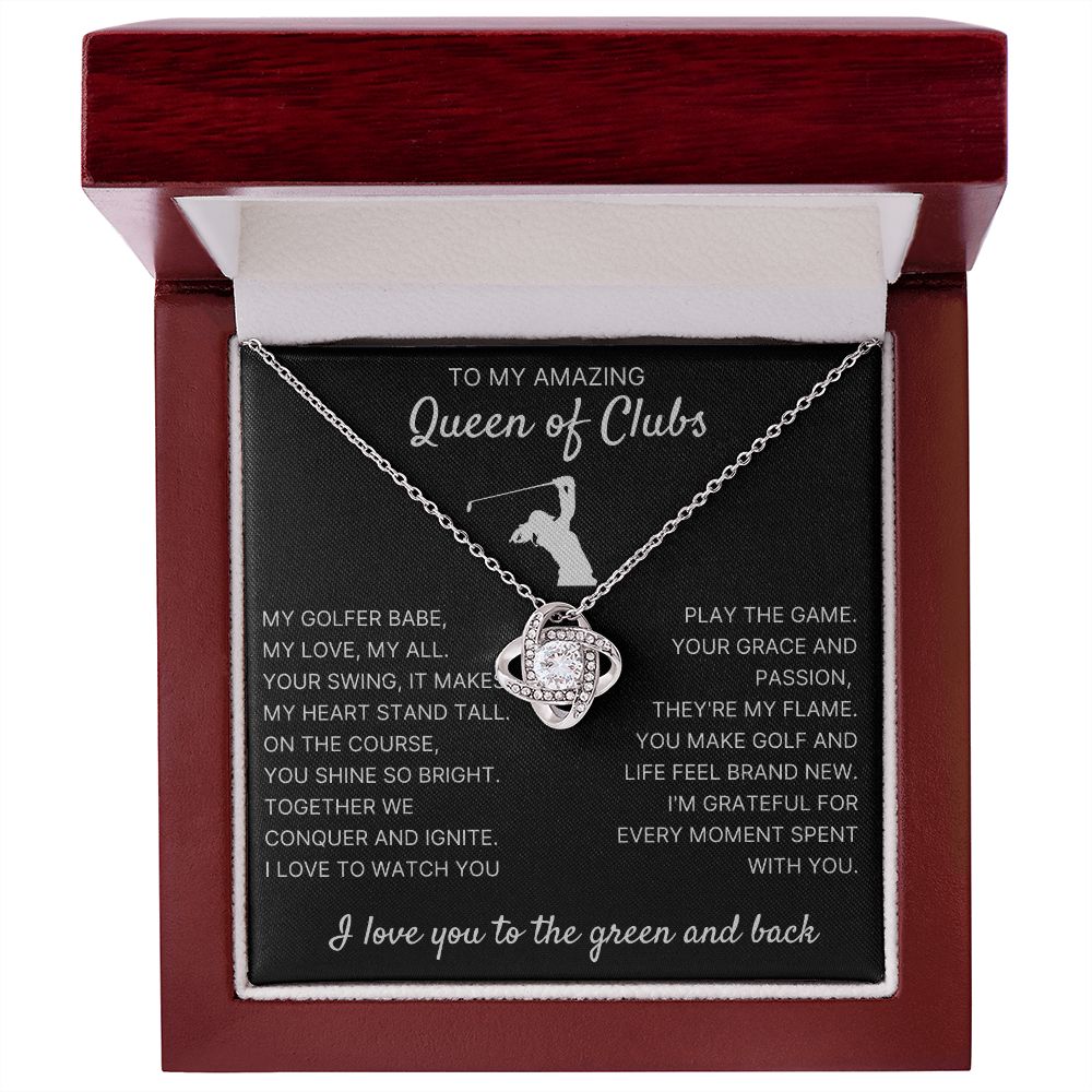 Every Moment Spent With You - Love Knot Necklace For Lady Golfer