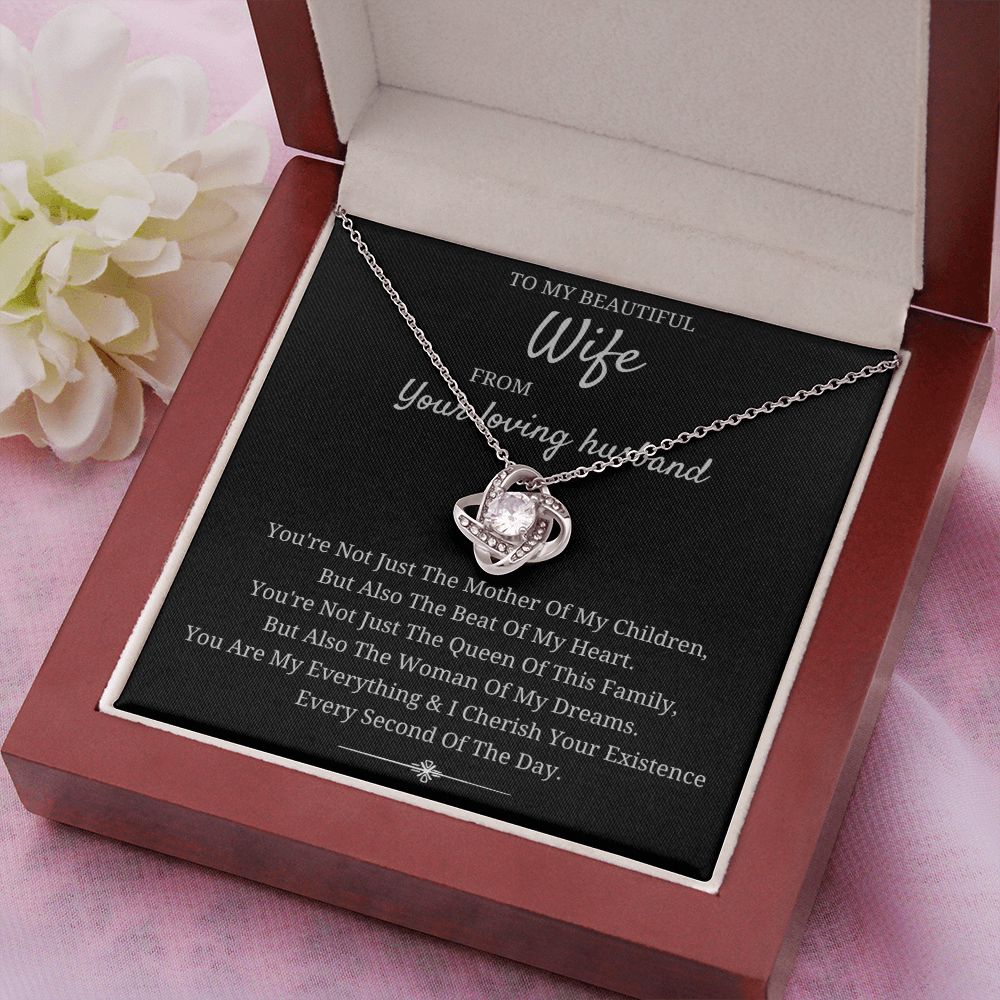 Beat Of My Heart - Love Knot Necklace For Wife
