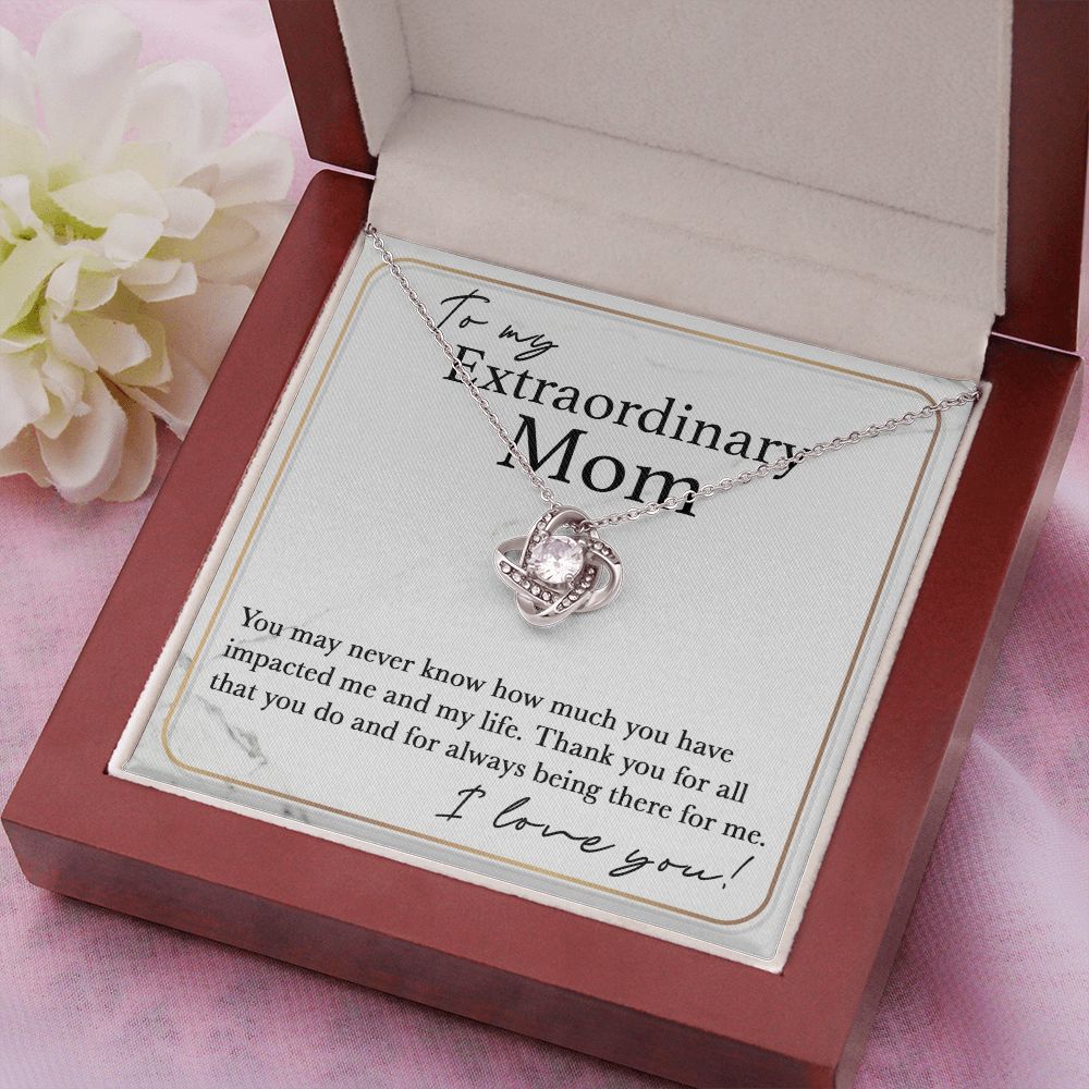 Always There For Me - Love Knot Necklace For Mom