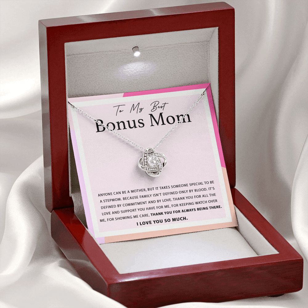 For Always Being There - Love Knot Necklace For Bonus Mom