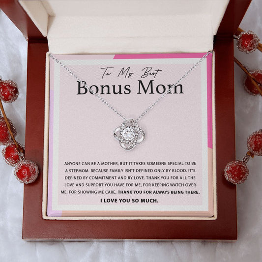 For Always Being There - Love Knot Necklace For Bonus Mom