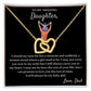 My Baby Girl - Interlocking Hearts Necklace For Daughter