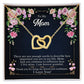 Message card necklace for Mom