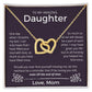 Even Till The End Of Time -  Interlocking Hearts Necklace For Daughter