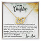 Now and Forever - Interlocking Hearts Necklace For Daughter