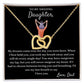 When I First Held You - Interlocking Hearts Necklace For Daughter