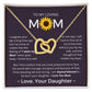 With Courage And Grace - Interlocking Hearts Necklace For Mom