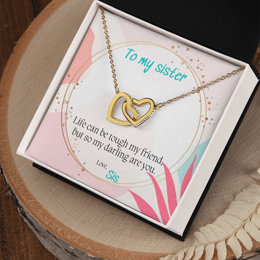You Are Tough - Interlocking Hearts Necklace