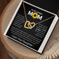 You Mean The World To Me - Interlocking Hearts Necklace For Mom