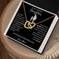 Be Fearless - Interlocking Hearts Necklace For Daughter