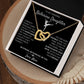 Reach For Your Dreams - Interlocking Hearts Necklace For Ballerina Daughter