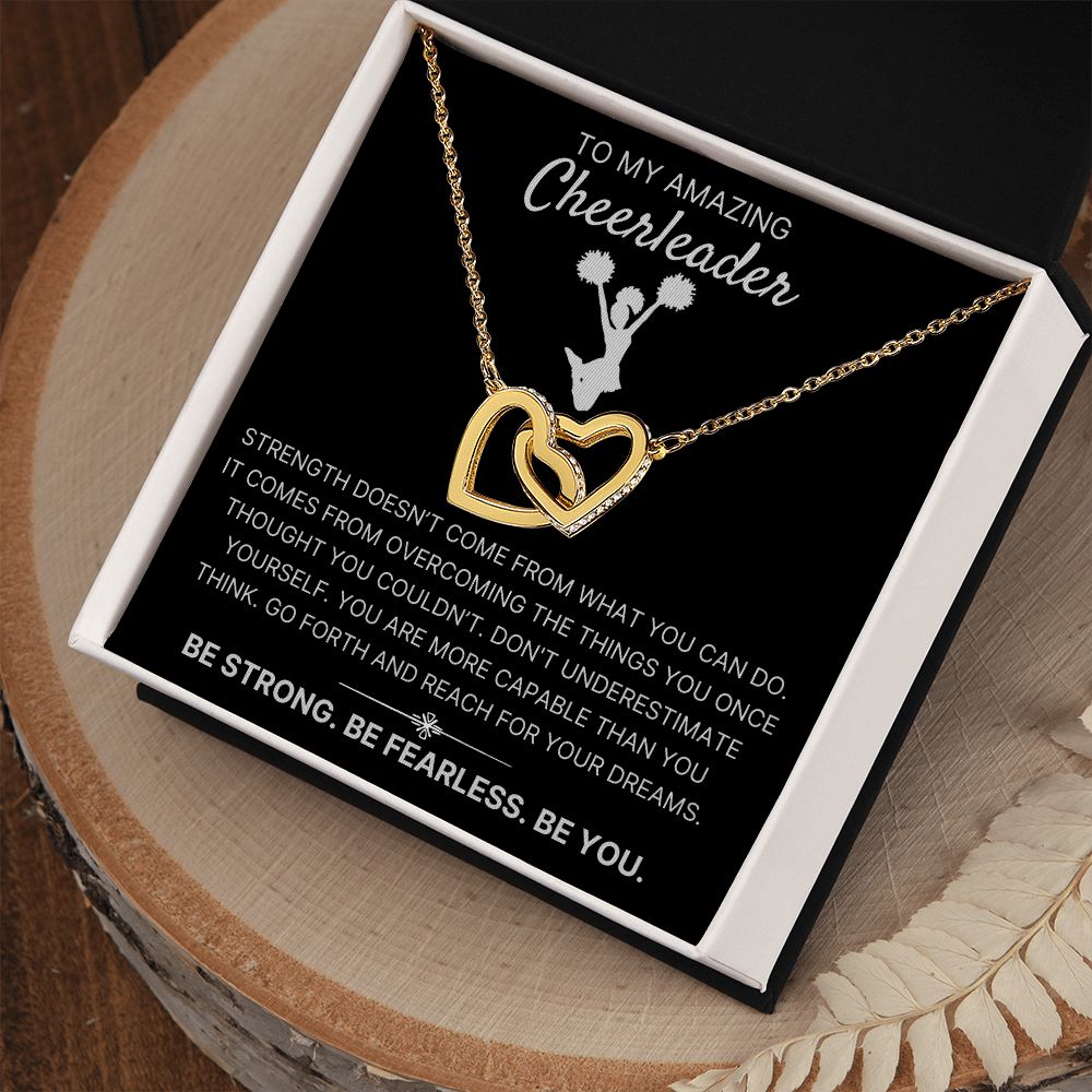 More Capable Than You Think - Interlocking Hearts Necklace For Cheerleader