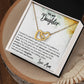 Now and Forever - Interlocking Hearts Necklace For Daughter