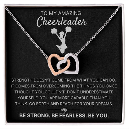 More Capable Than You Think - Interlocking Hearts Necklace For Cheerleader