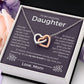 My Last Breath - Interlocking Hearts Necklace For Daughter