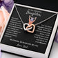 Don't Underestimate Yourself - Interlocking Hearts Necklace For Daughter