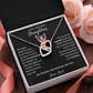 Don't Underestimate Yourself - Interlocking Hearts Necklace For Daughter