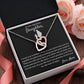 Capable Of Achieving Anything - Interlocking Hearts Necklace For Daughter
