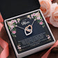 Message card necklace for Mom