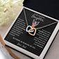 Don't Underestimate Yourself - Interlocking Hearts Necklace For Daughter