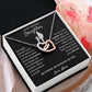 Be Fearless - Interlocking Hearts Necklace For Daughter