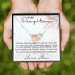 Pages Of My Life - Interlocking Hearts Necklace For Daughter