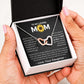 You Mean The World To Me - Interlocking Hearts Necklace For Mom