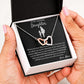 Right There In Your Heart - Interlocking Hearts Necklace For Daughter