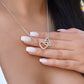 Reach For Your Dreams - Interlocking Hearts Necklace For Ballerina Daughter