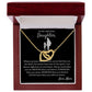 Right There In Your Heart - Interlocking Hearts Necklace For Daughter