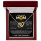 You Mean The World To Me - Interlocking Hearts Necklace For Mom